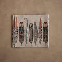 Feathers Table Runner: 91" × 18"