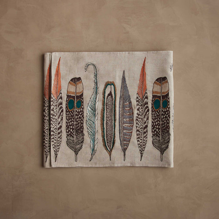 Feathers Table Runner: 91" × 18"