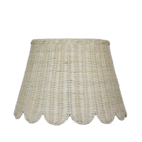 Rattan Scalloped Lamp Shade