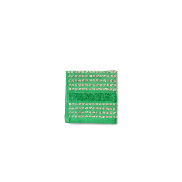 Juna Check Towel, Green + Sand