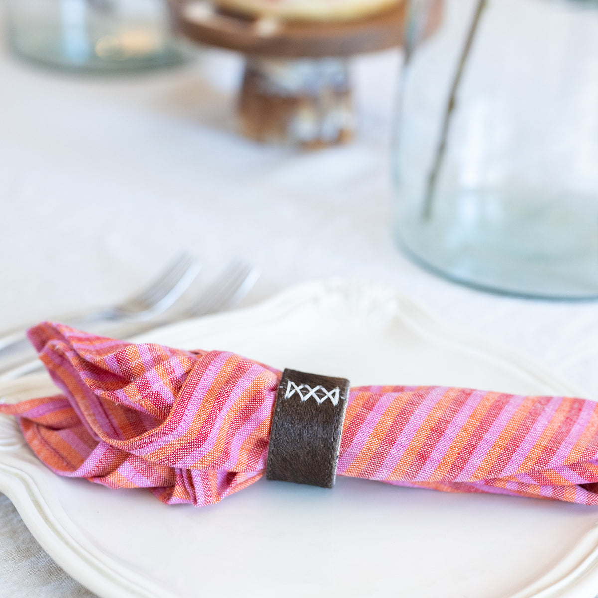 Morgan Hair-On-Hide Napkin Rings