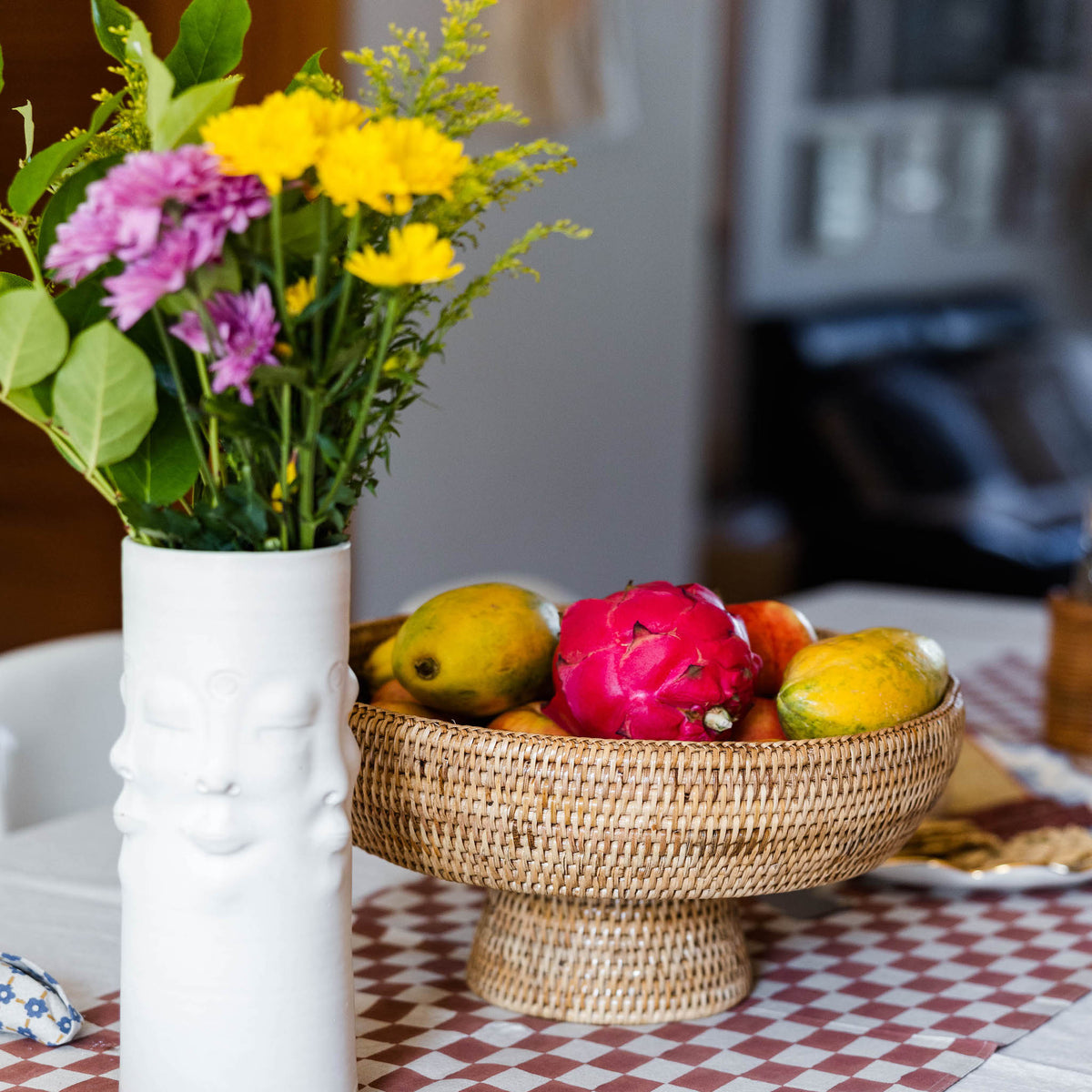 Londyn Rattan Serving Bowl