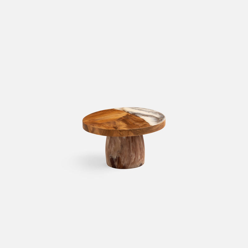 Austin Resin Teak Cake Stand