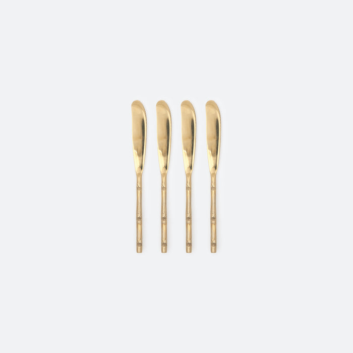 Liliana Bamboo Metal Cheese Spreaders