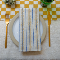 Sneha Block Printed Table Napkins-S/4