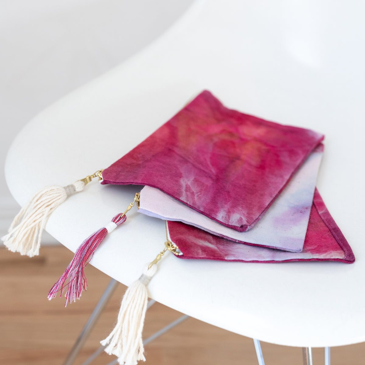 KSD Hand-Dyed Zipper Pouches